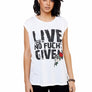 Ladies "Live No Fuchs Given" Bamboo Shirt